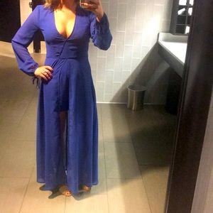 Gorgeous cobalt romper maxi